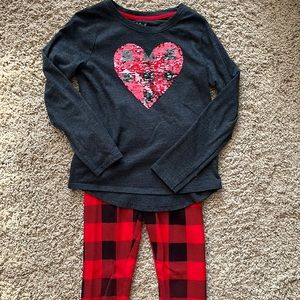 Cat & Jack plaid outfit
